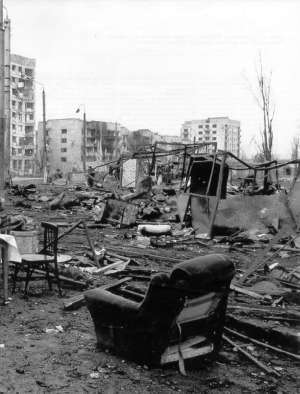 Devastation in Grozny