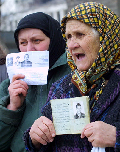 chechen women searching for disappeared