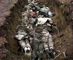 Mass graves in Chechnya