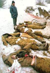 Dead russian soldiers in Chechnya